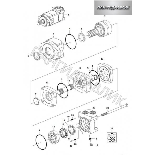 Гидравлический мотор Eaton Char-Lynn 104-3938-006 (Bobcat 7001716)