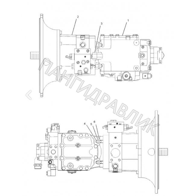 Гидравлический насос CAT 155-9925 (CAT 155-9915) Pump GP-PISTON Linde BPV100-01R
